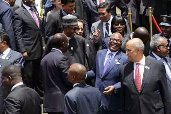 Photos Of Buhari Having Fun In Kenya + What He Told World Leaders At TICAD VI Event